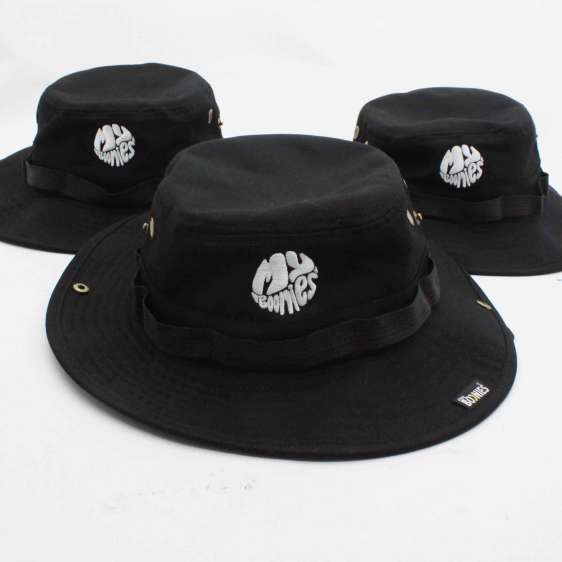 GT POLYESTER BOONIE HAT ブラック　新品未使用 セール】【newhattan/ニューハッタン】polyester boonie hat