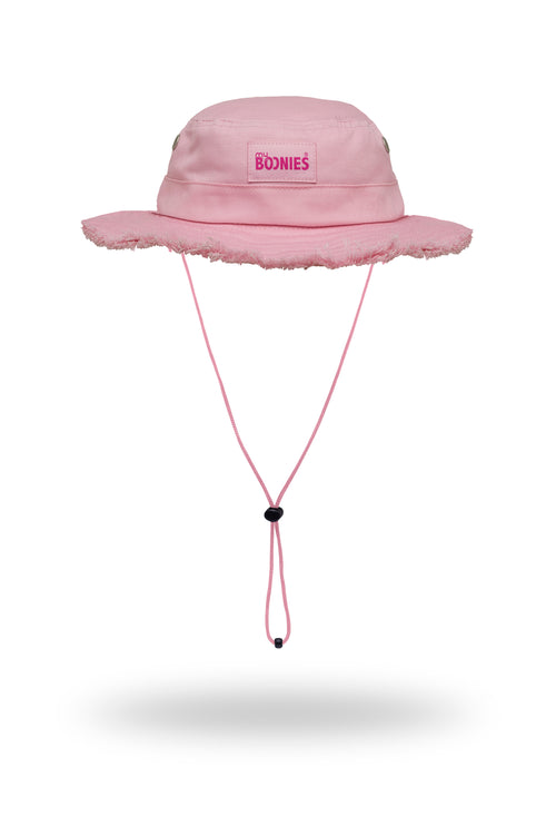 Baby Pink Frayed Brimmed Boonie